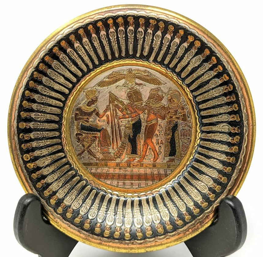 Vintage Handmade Copper Wall Plaque | Made in Egypt by Hosny Gomaa
