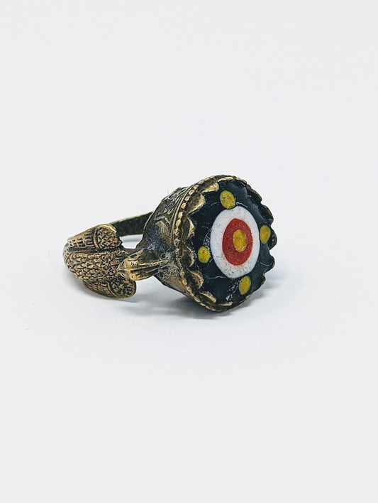 Antique Phoenician Ring | Black Glass Center-Stone (c. 300 A.D.)