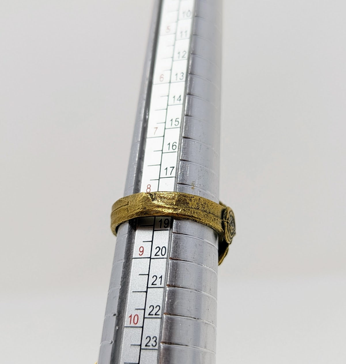 Antique Gold-Gilt Phoenician Ring | Mosaic Center-Stone (c. 300 A.D.)