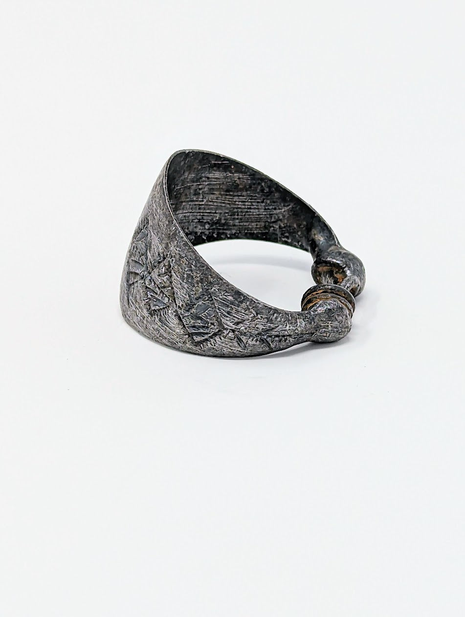 Antique Roman Legionary Ring with Geometric Designed Bezel