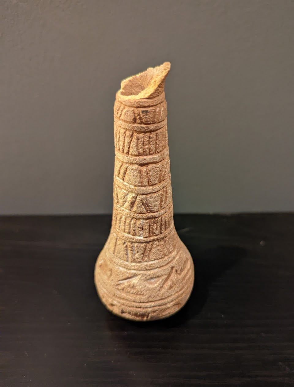 Antique Egyptian Vessel with Hieroglyphics | Grand Tour Era (c. 1780-1920s)