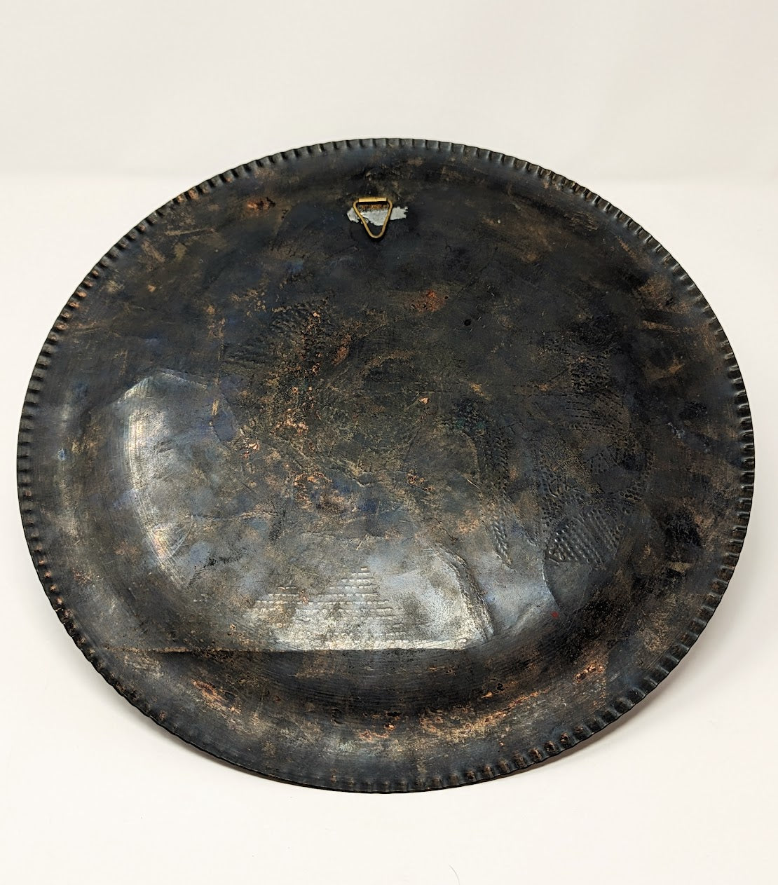 RARE Vintage Copper & Tin Ancient Egyptian Themed Wall Plate