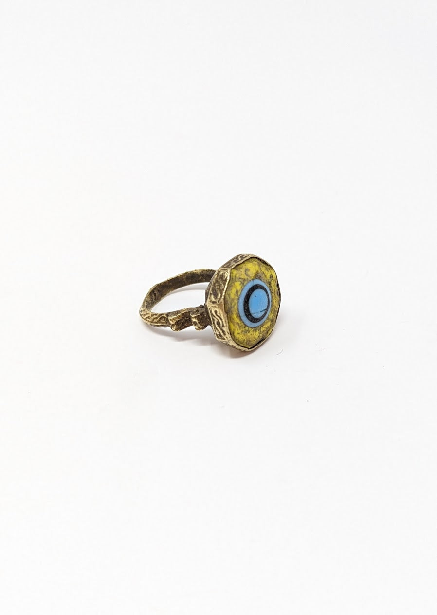 Antique Phoenician Ring | Yellow Center-Stone (c. 300 A.D.)
