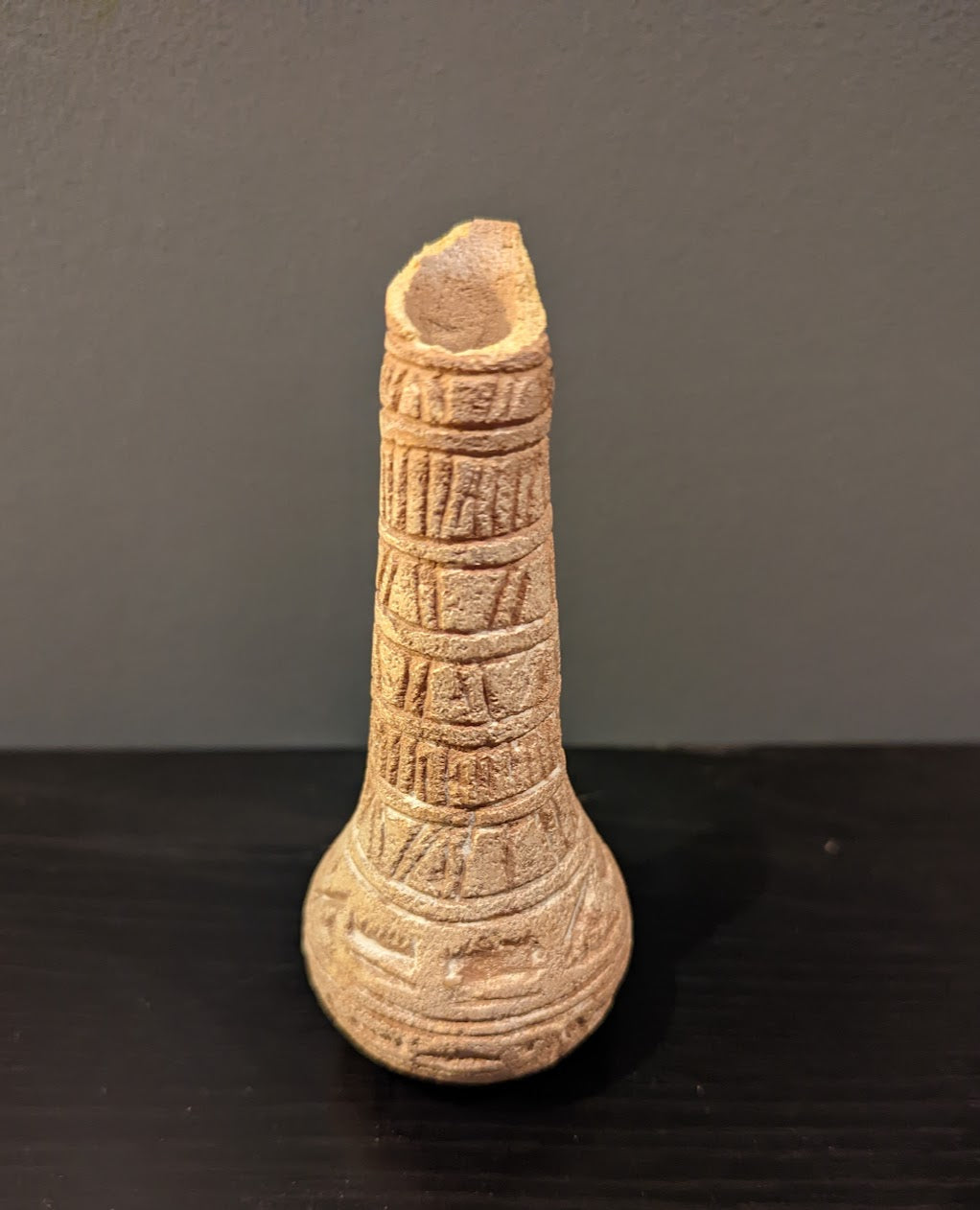 Antique Egyptian Vessel with Hieroglyphics | Grand Tour Era (c. 1780-1920s)