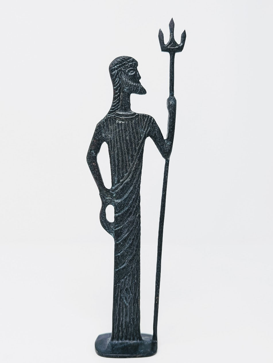 Cast Bronze Ancient Greek Mythology Sculpture | Poseidon