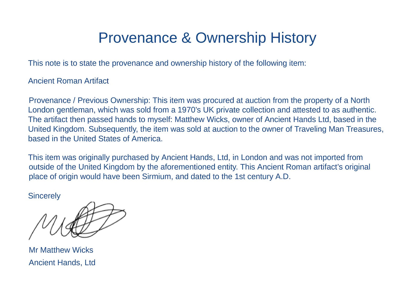 Antique Roman Silver Legionary Archer's Ring | Inscribed "W" on Bezel