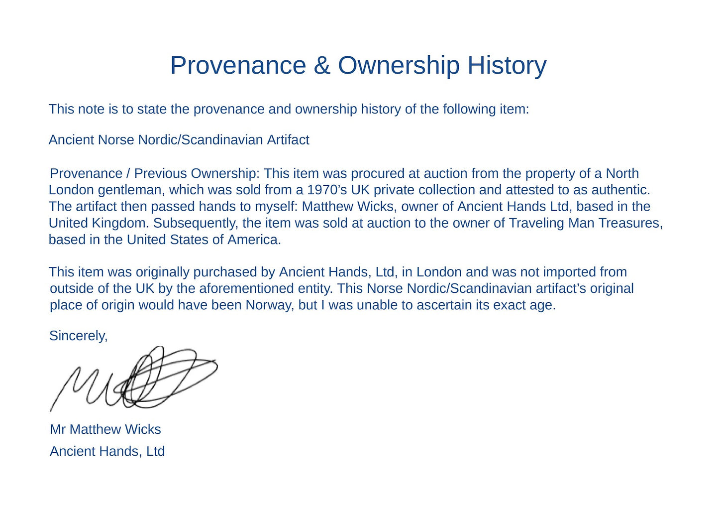 Antique Norse Hand-Carved Silver & Black Resin "Torc"