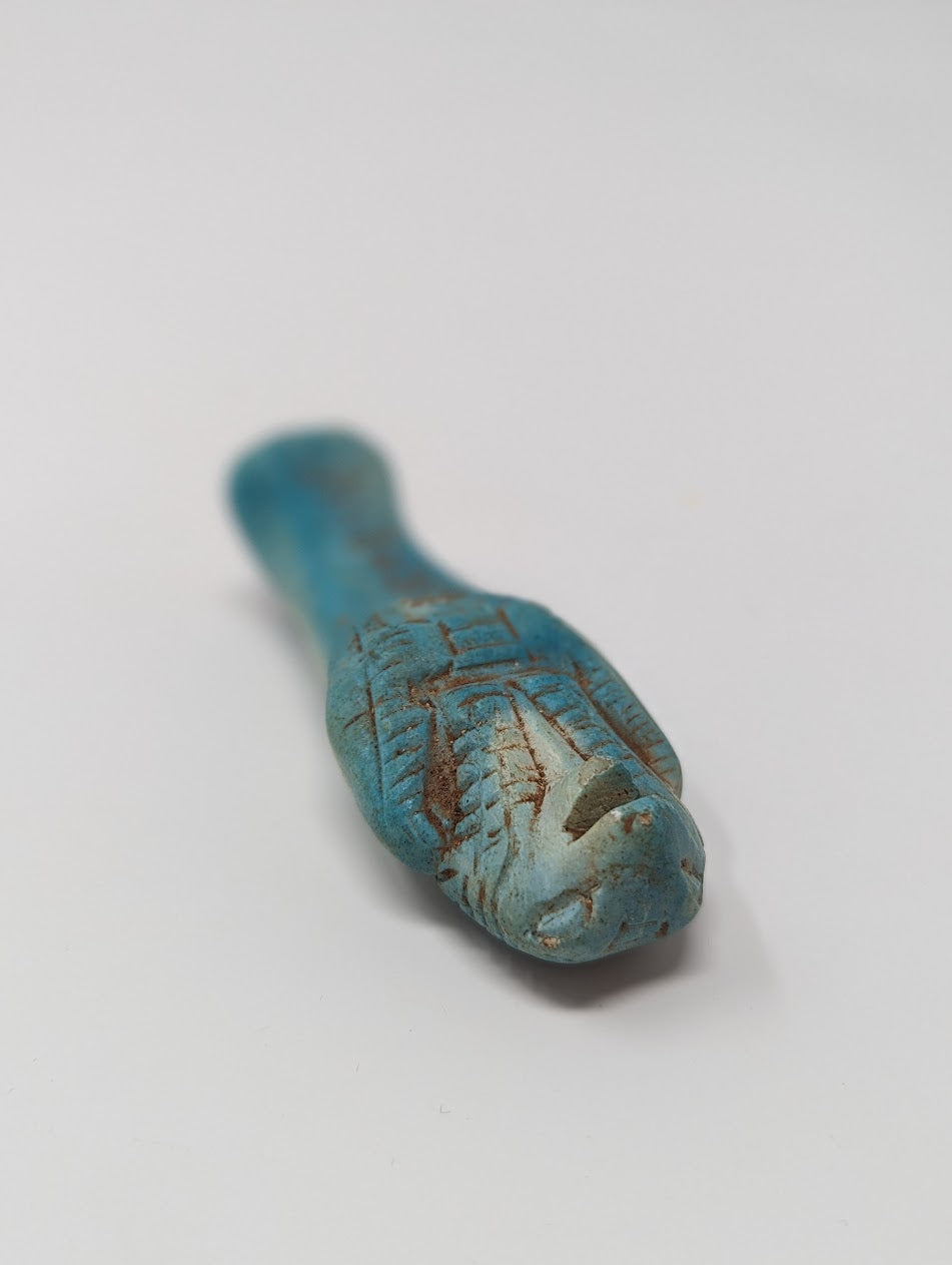 Antique Egyptian Blue Stone Statue: “SOBEK” | Grand Tour Era (c.1780-1920s)