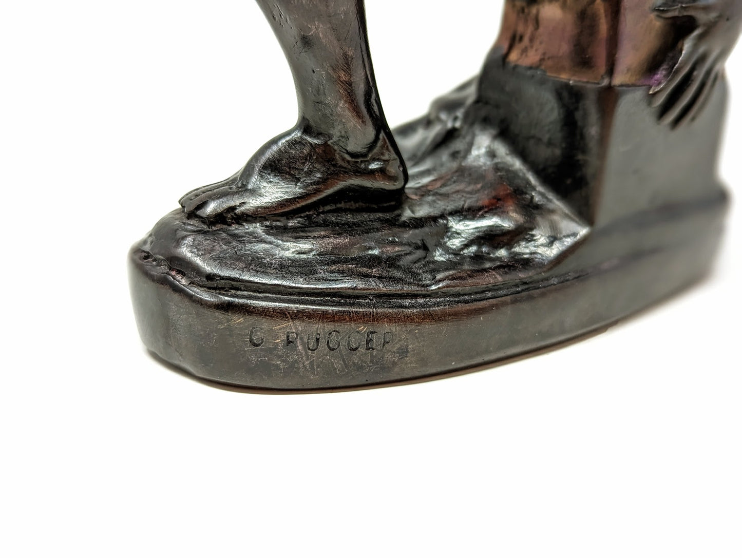 Vintage Hercules Sculpture "ERCOLE E LICA" | Made in Italy by G. Ruggeri