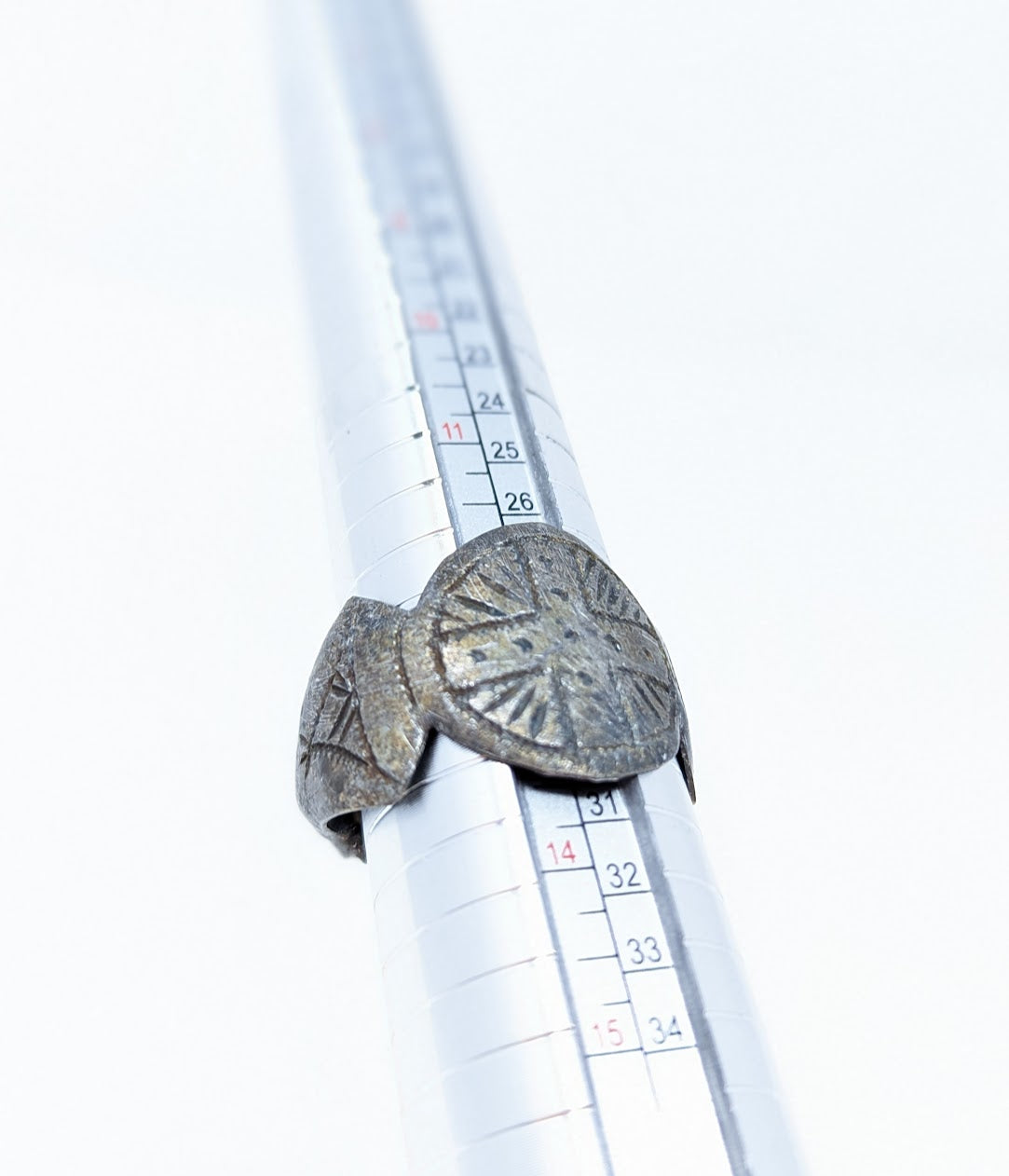 Antique Roman Silver Legionary Ring | Cross on Bezel