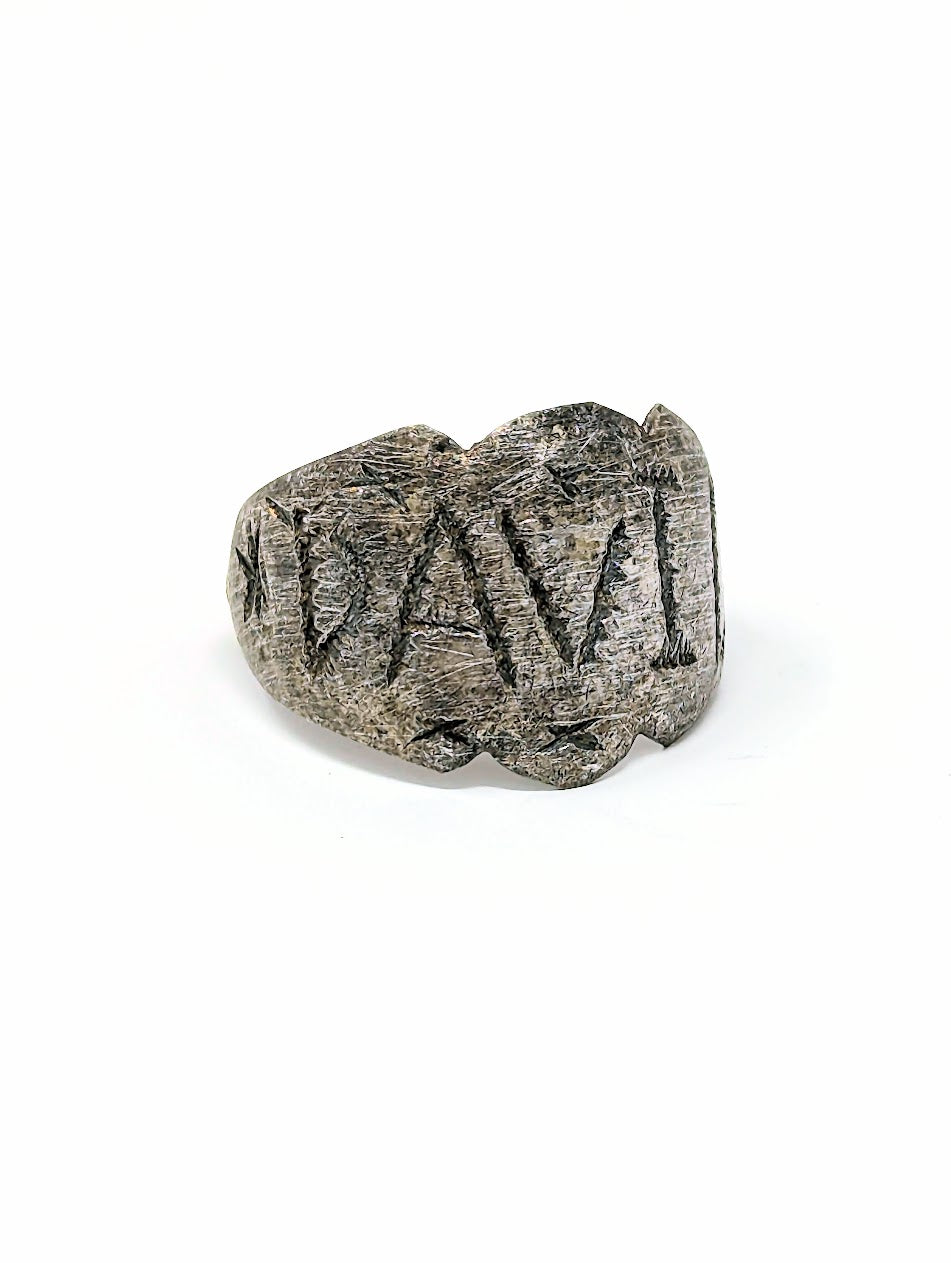 Antique Roman Silver Legionary Ring | "DAVID" Inscribed on Bezel