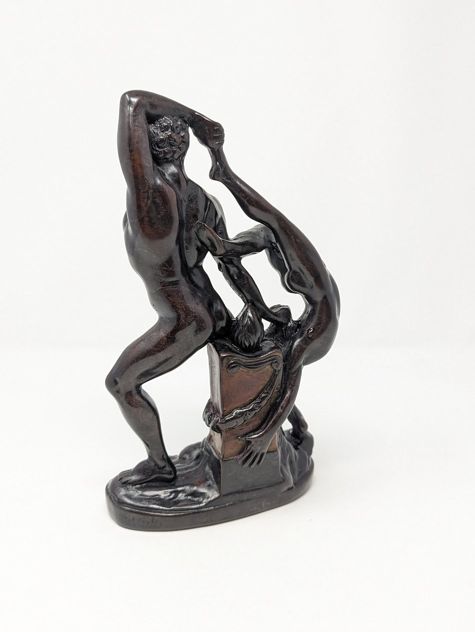 Vintage Hercules Sculpture "ERCOLE E LICA" | Made in Italy by G. Ruggeri