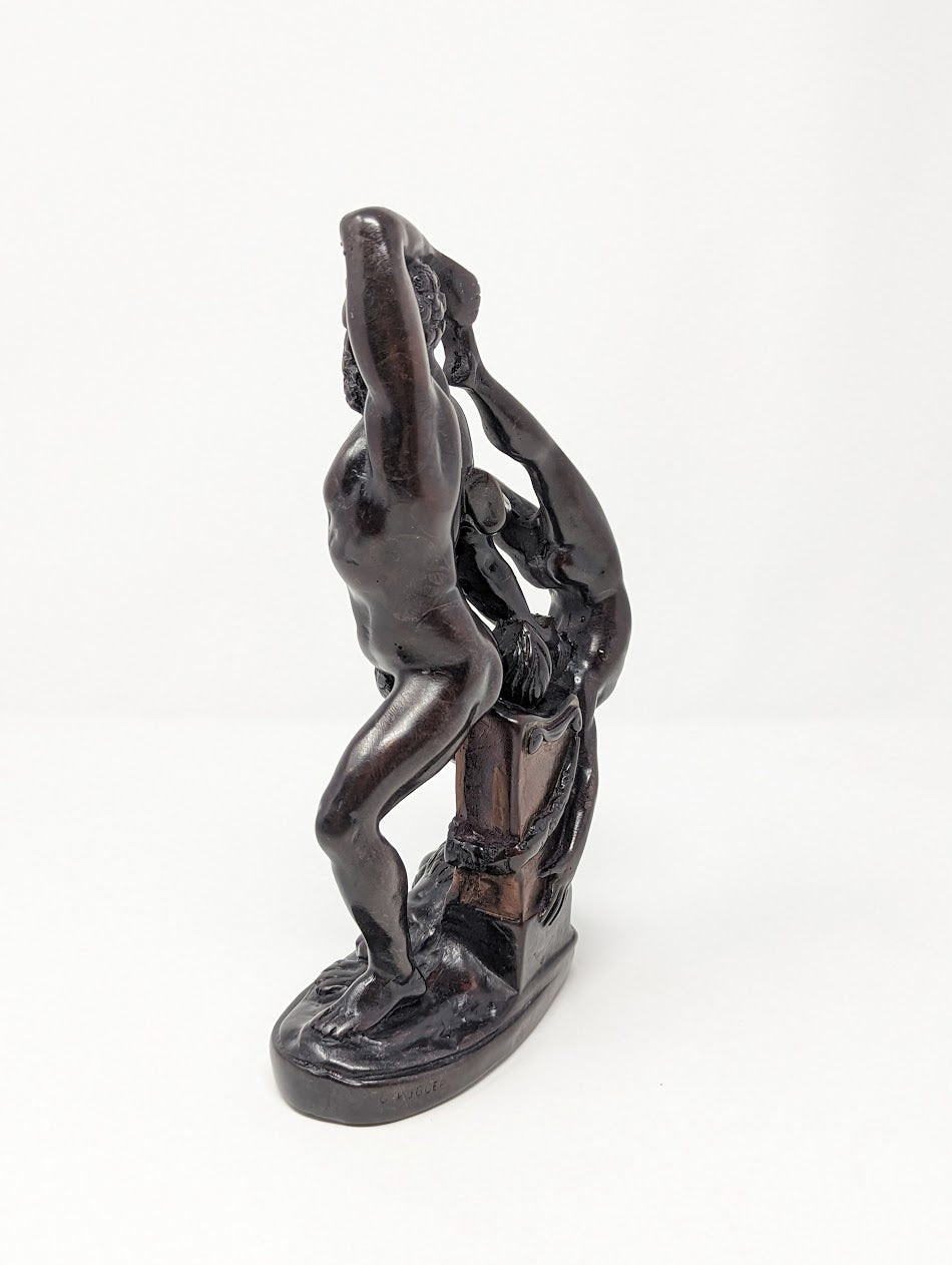 Vintage Hercules Sculpture "ERCOLE E LICA" | Made in Italy by G. Ruggeri