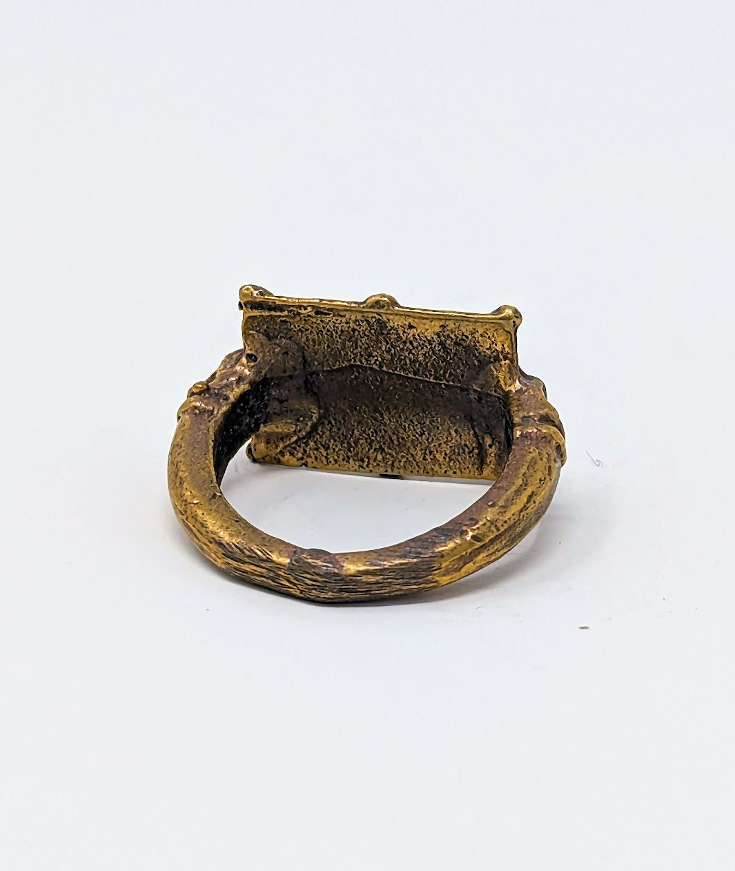 Antique Roman Bronze Signet Ring (c. 1st-4th Century A.D.)