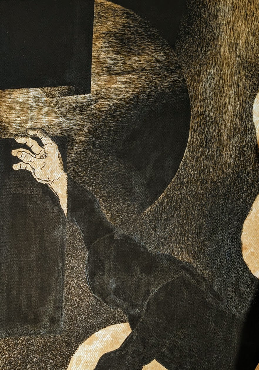 RARE Original Laszlo Matulay Painting "Fear The Night?" | Paint & Ink on Board