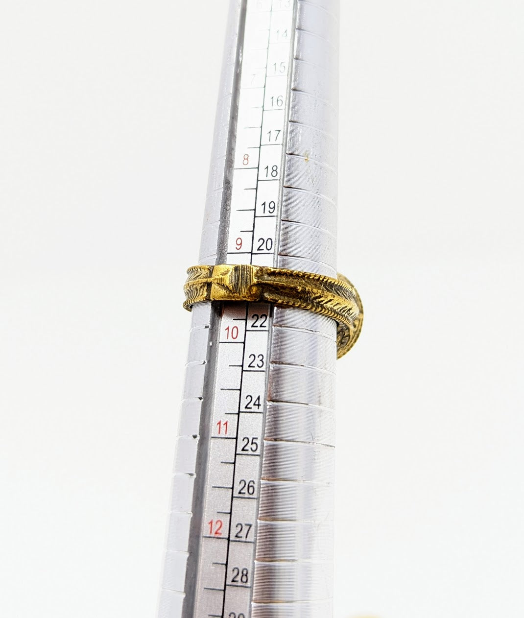 Antique Gold-Gilt Phoenician Ring | Mosaic Center-Stone (c. 300 A.D.)