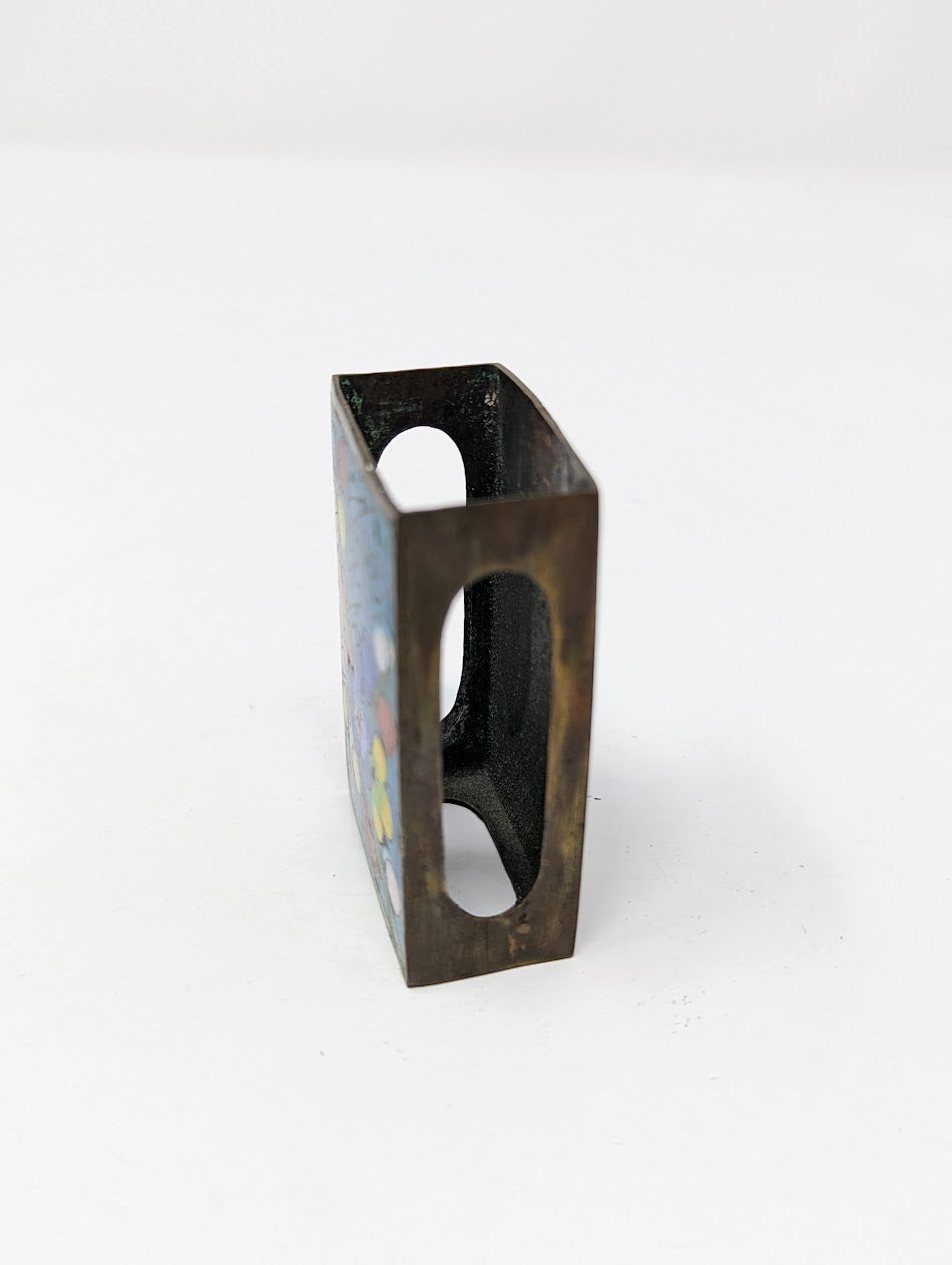 Antique Cloisonné Matchbox Holder & Ashtray | China (c. 1890-1910)