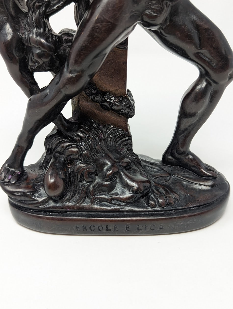 Vintage Hercules Sculpture "ERCOLE E LICA" | Made in Italy by G. Ruggeri