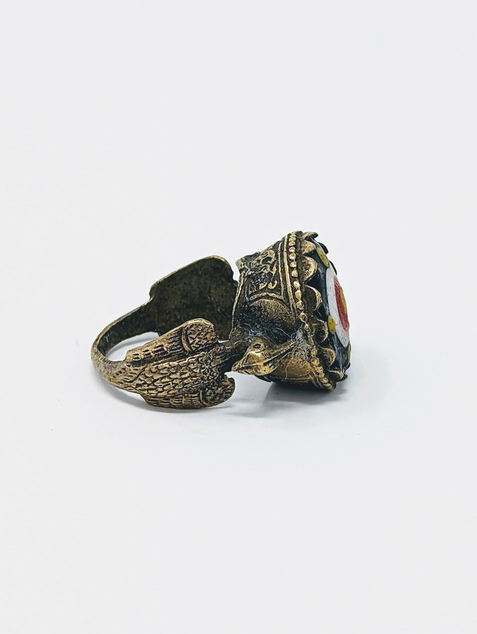 Antique Phoenician Ring | Black Glass Center-Stone (c. 300 A.D.)