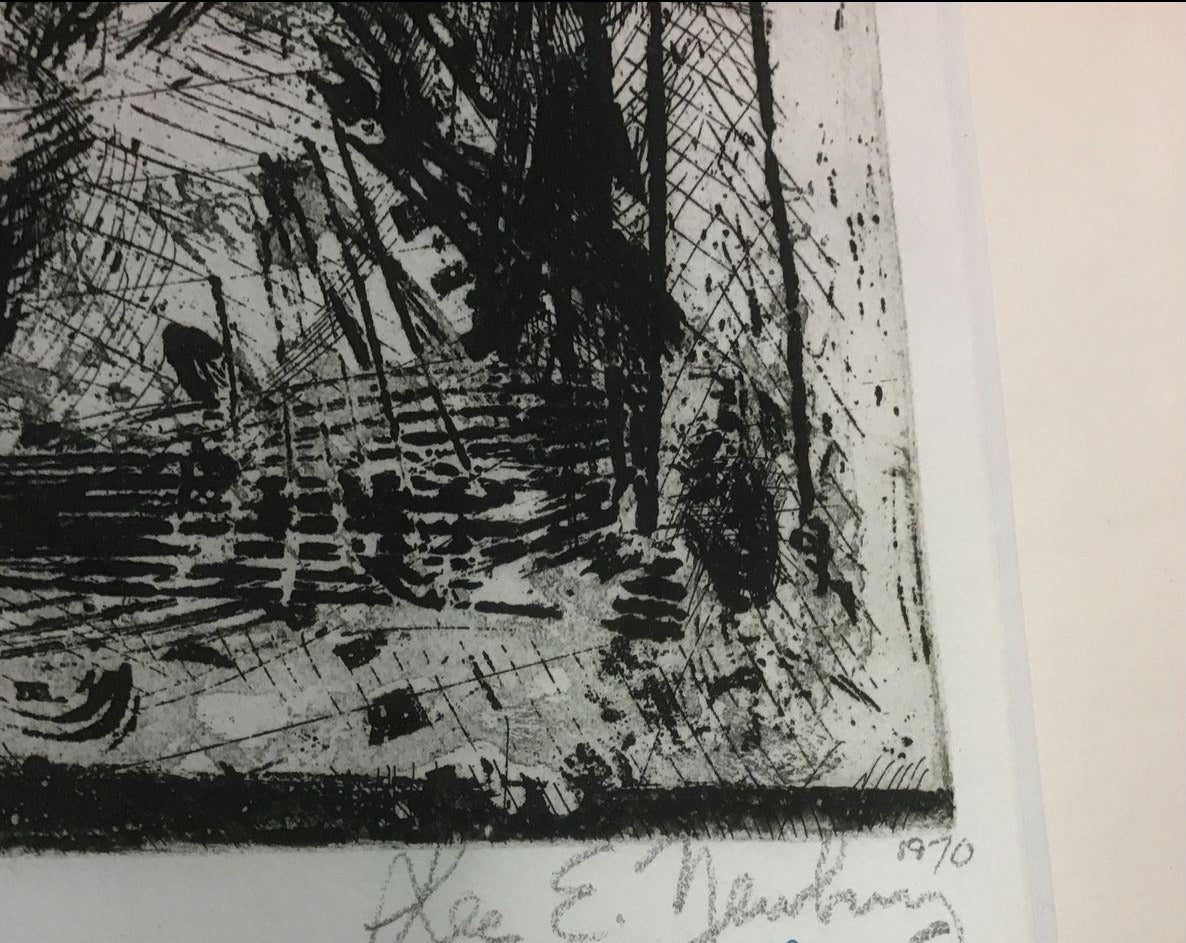 "Isolated Man" Limited Edition Lithograph (1/5) Lee E. Newbury 1970