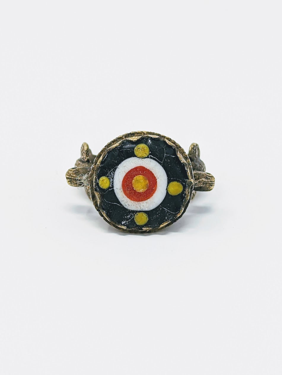 Antique Phoenician Ring | Black Glass Center-Stone (c. 300 A.D.)