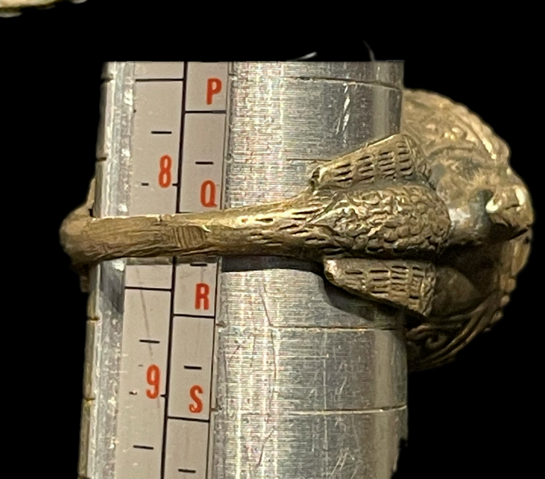 Antique Phoenician Ring | Black Glass Center-Stone (c. 300 A.D.)