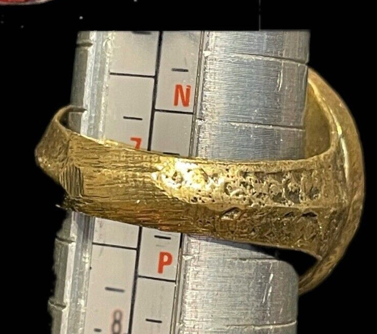 Antique Phoenician Ring | Mosaic Glass Center-Stone (c. 300 A.D.)