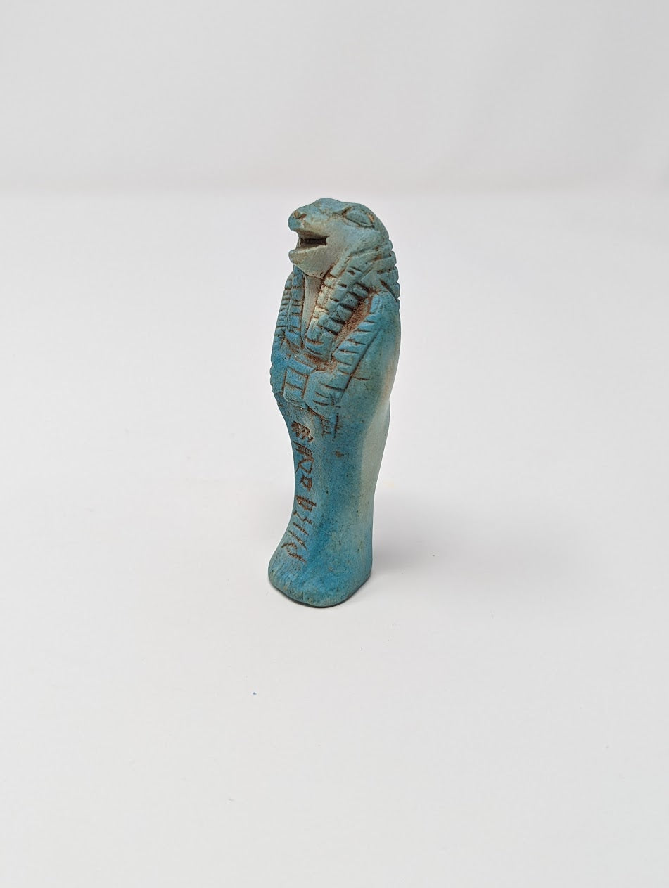 Antique Egyptian Blue Stone Statue: “SOBEK” | Grand Tour Era (c.1780-1920s)