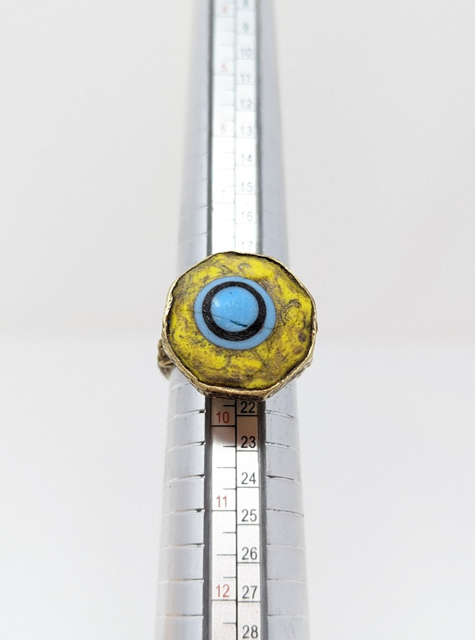 Antique Phoenician Ring | Yellow Center-Stone (c. 300 A.D.)