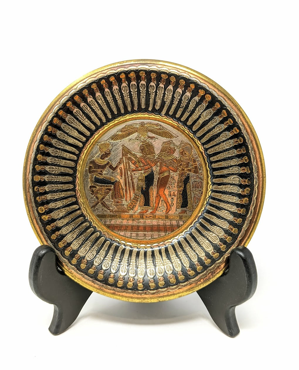 Vintage Handmade Copper Wall Plaque | Made in Egypt by Hosny Gomaa