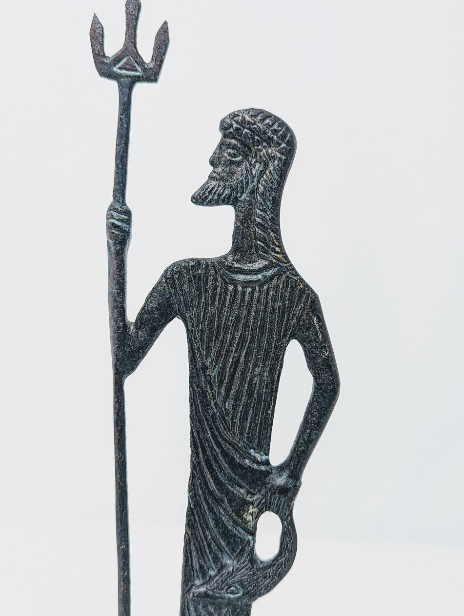 Cast Bronze Ancient Greek Mythology Sculpture | Poseidon