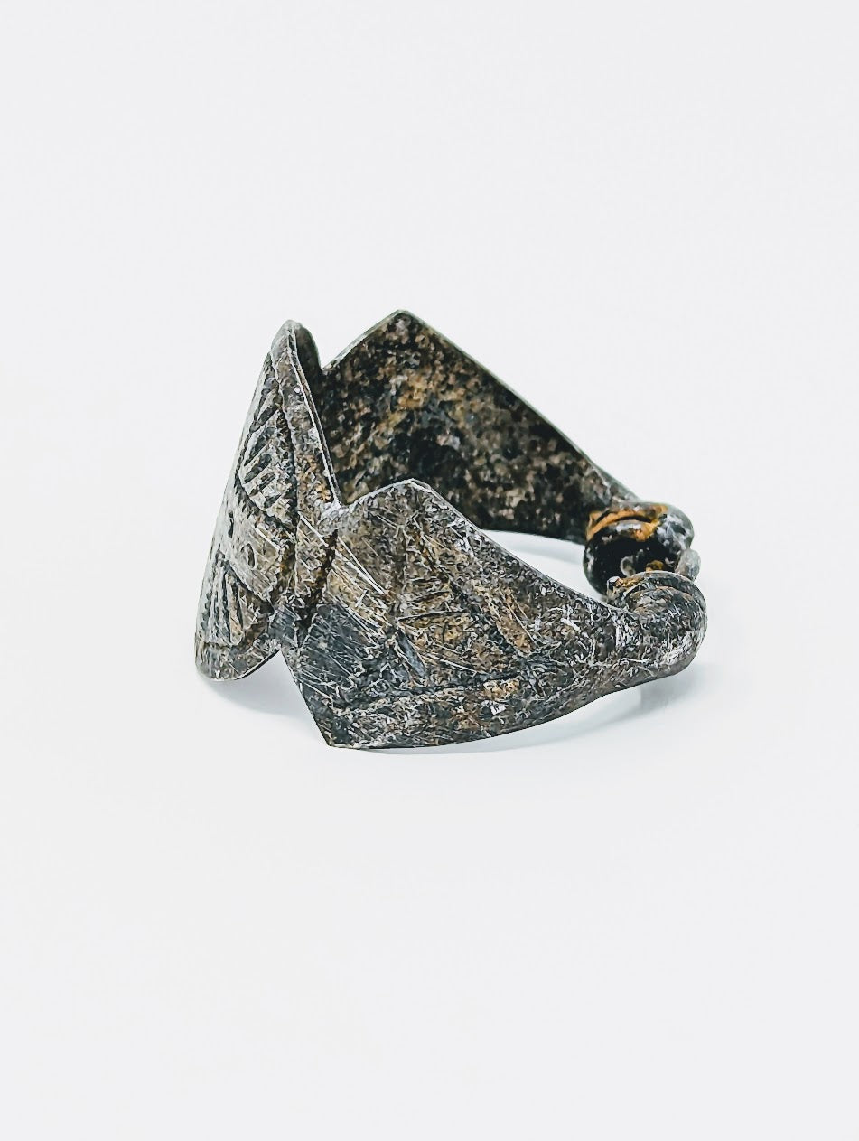 Antique Roman Silver Legionary Ring | Cross on Bezel