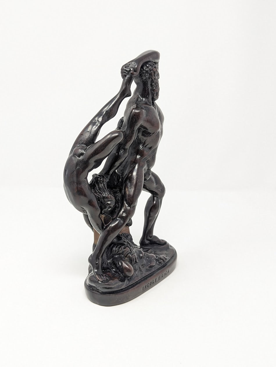 Vintage Hercules Sculpture "ERCOLE E LICA" | Made in Italy by G. Ruggeri