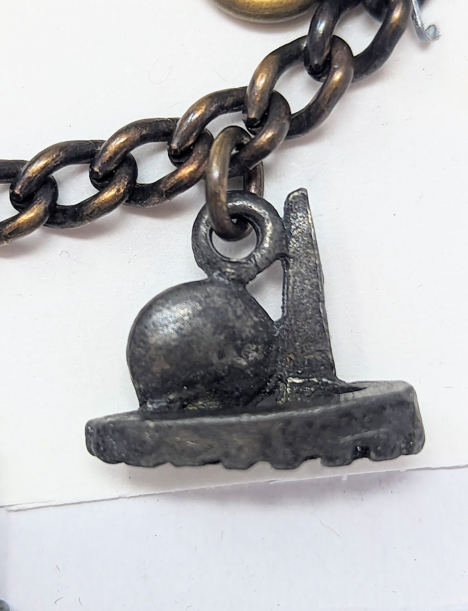 RARE 1939 New York World's Fair 6-Charm Bracelet