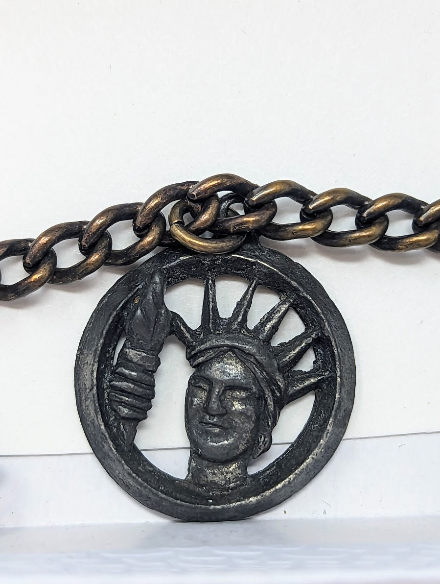 RARE 1939 New York World's Fair 6-Charm Bracelet