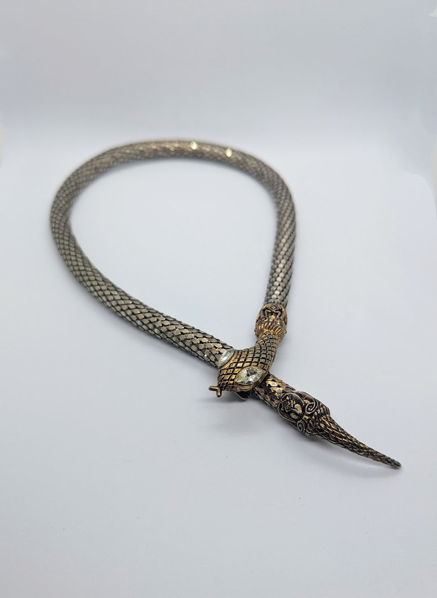 Vintage Whiting & Davis Serpent Choker/Necklace