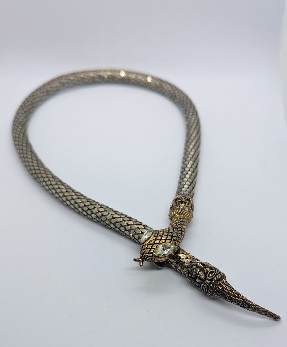 Vintage Whiting & Davis Serpent Choker/Necklace