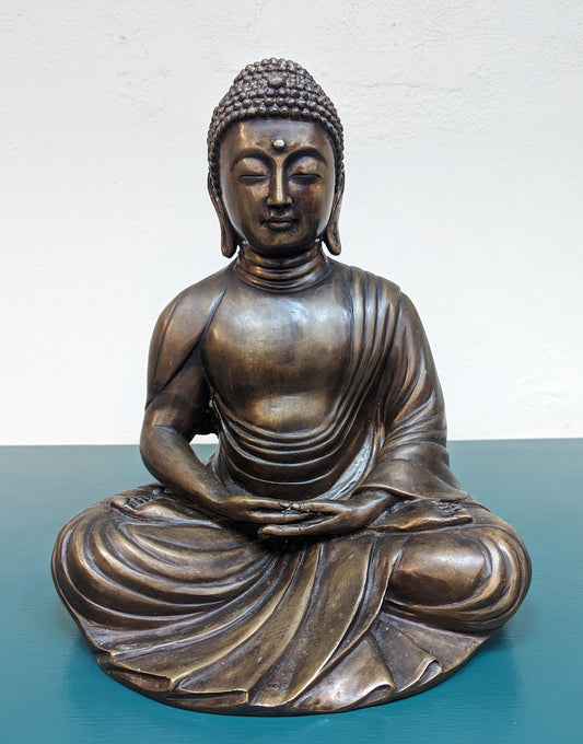 Vintage Bronze Amida Buddha Statue
