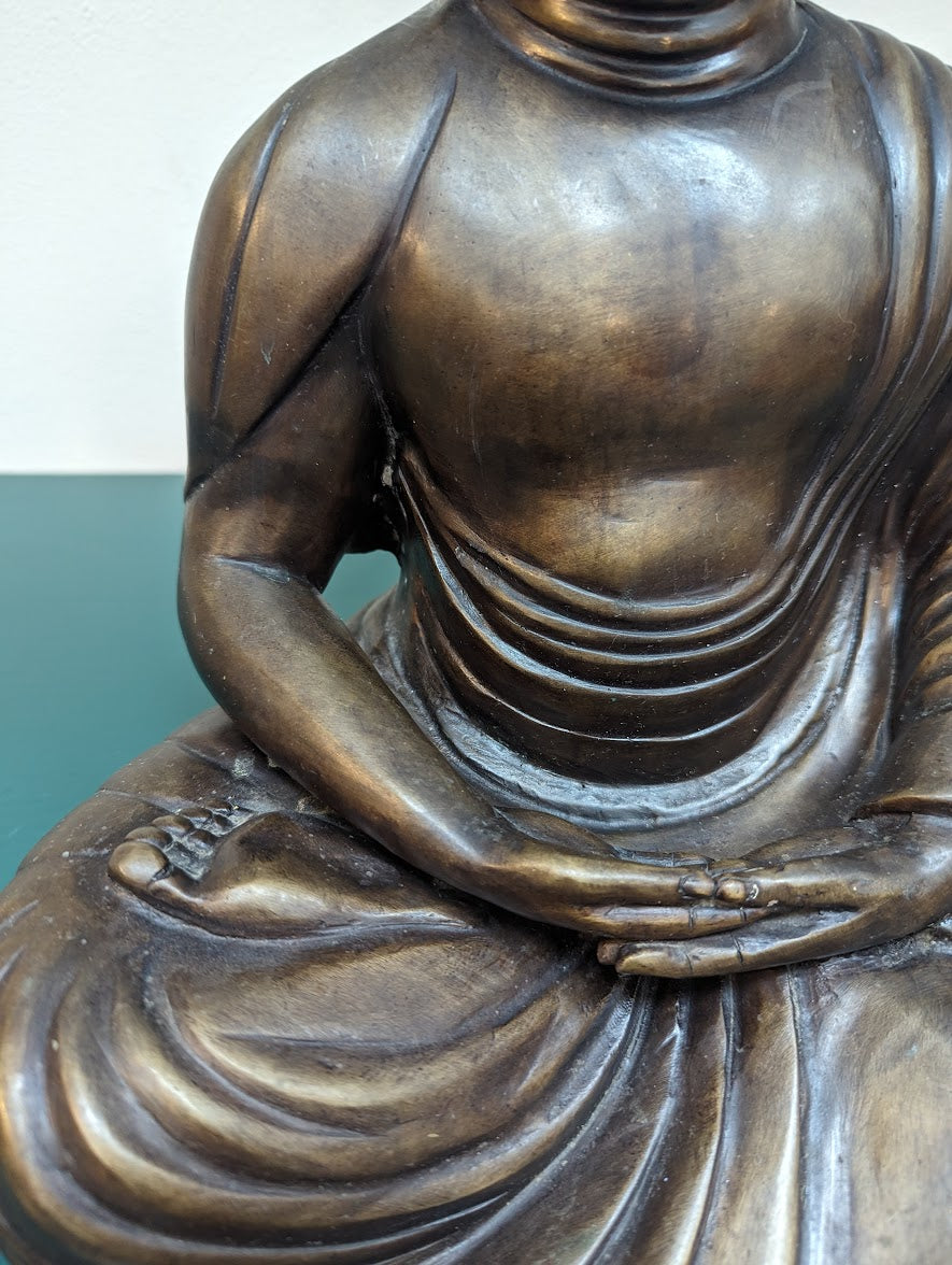 Vintage Bronze Amida Buddha Statue