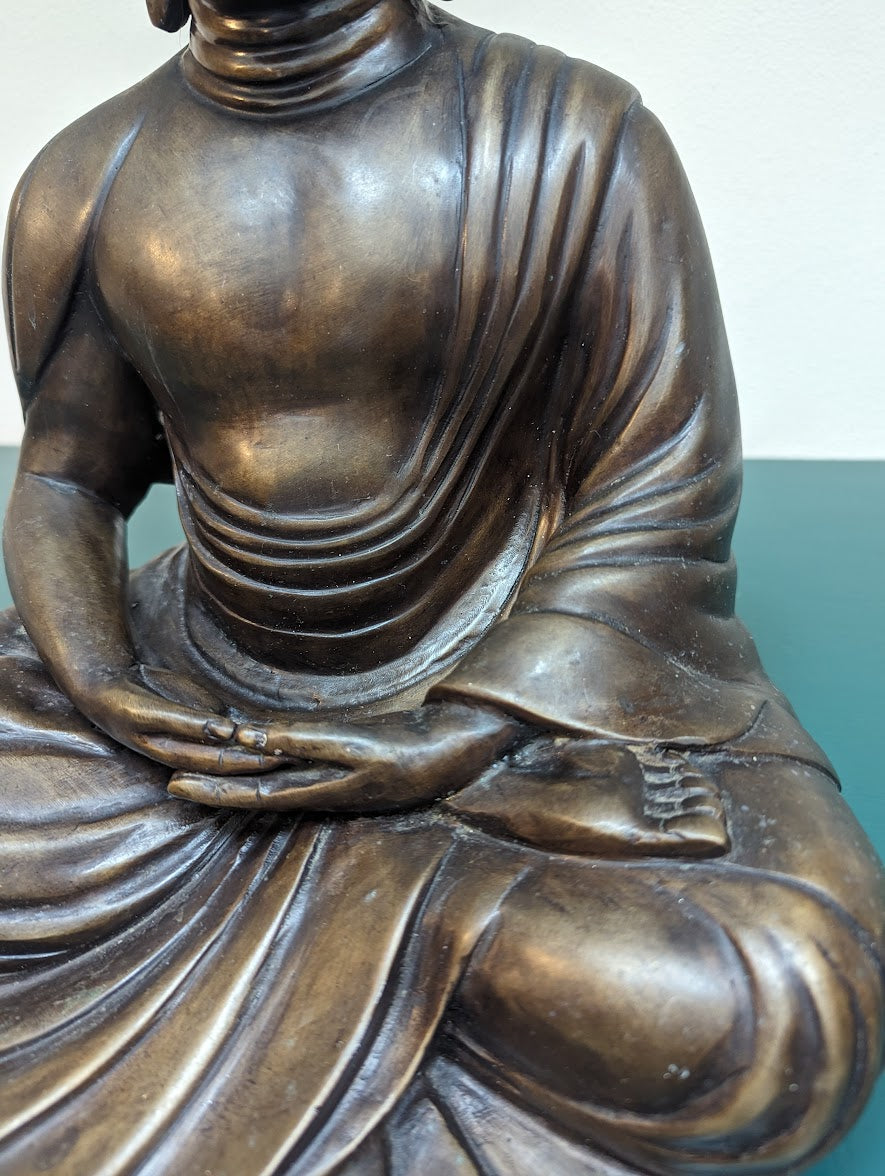 Vintage Bronze Amida Buddha Statue
