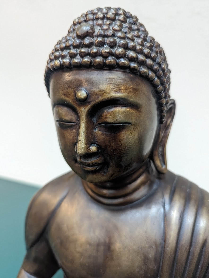 Vintage Bronze Amida Buddha Statue