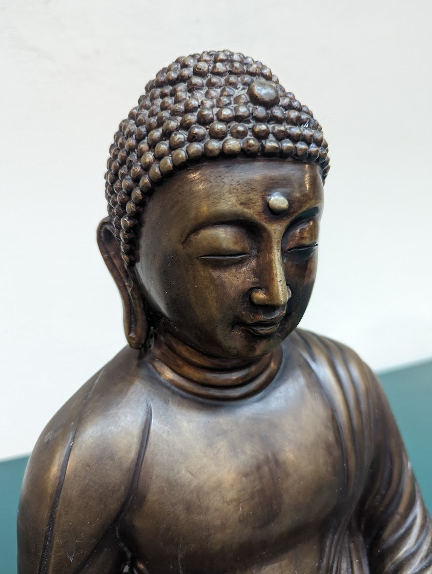 Vintage Bronze Amida Buddha Statue