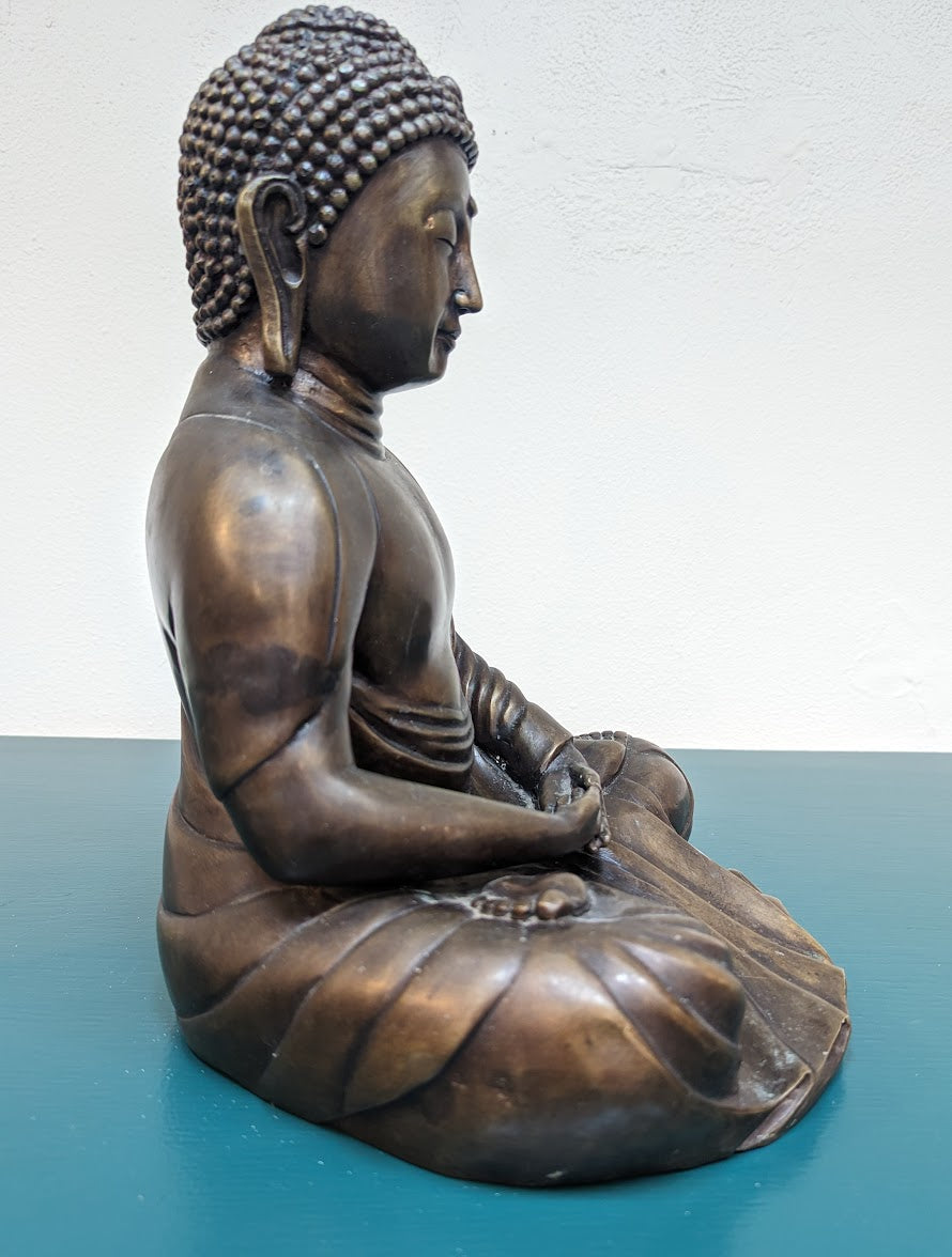Vintage Bronze Amida Buddha Statue