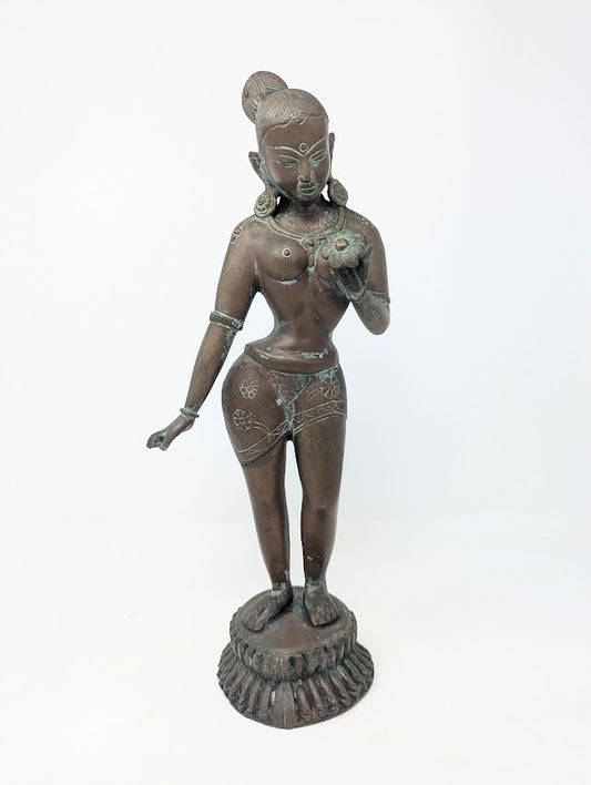 Early 20th Century Bronze Tibetan/Nepalese Goddess Tara