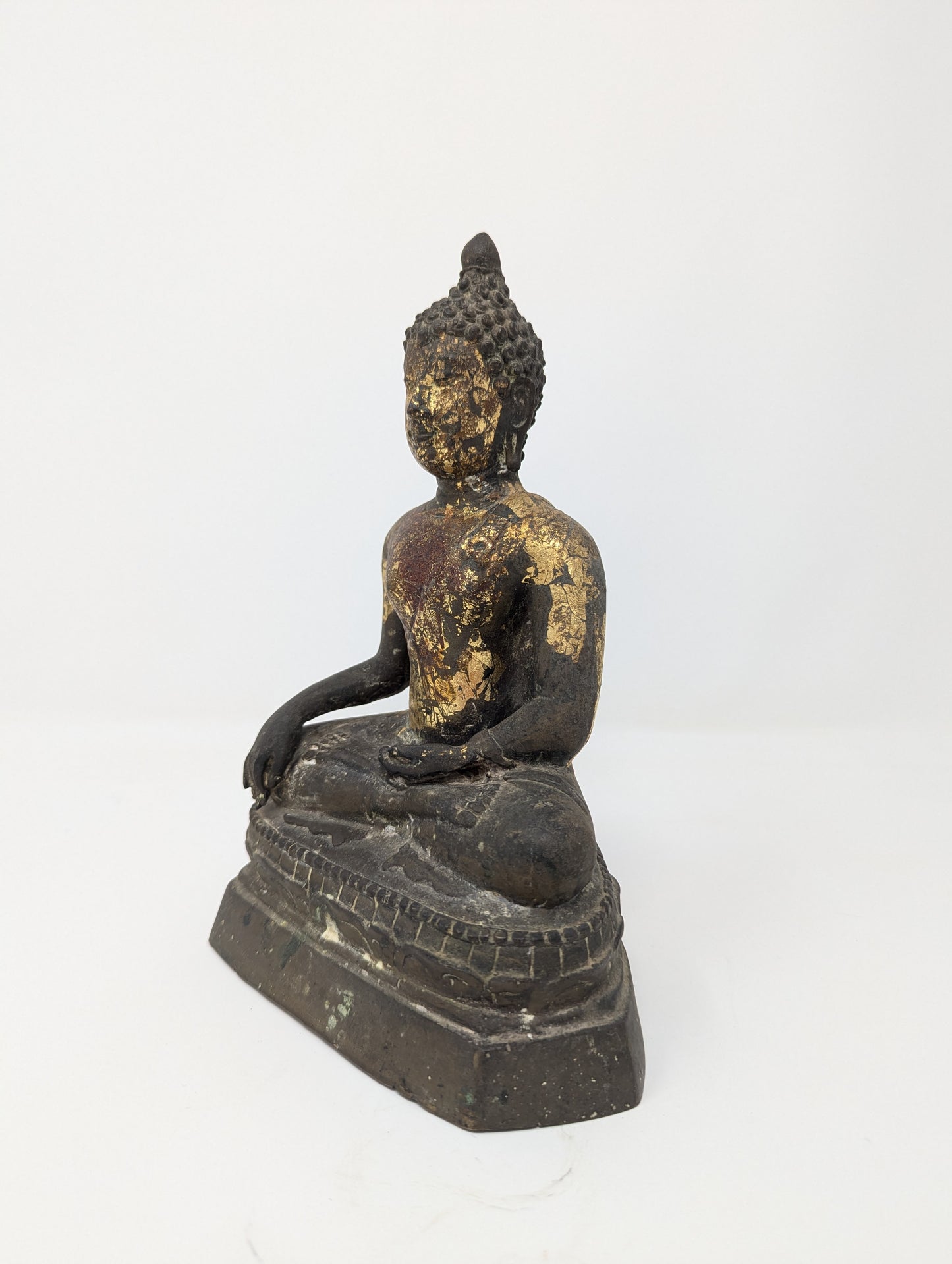 Antique Ayutthaya Thailand/Siam Bronze Seated Buddha