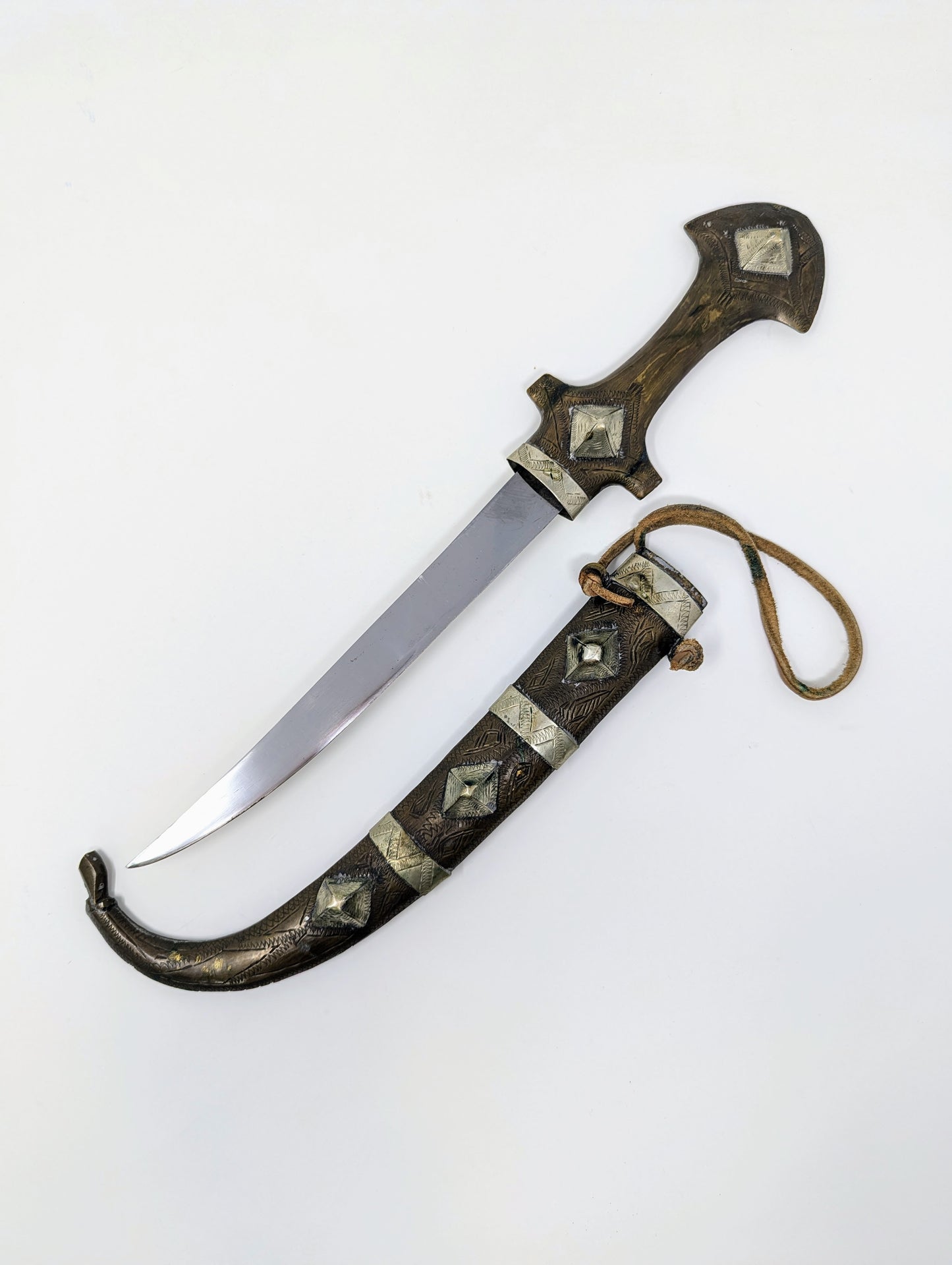 Vintage Moroccan Jambiya Koummya Dagger