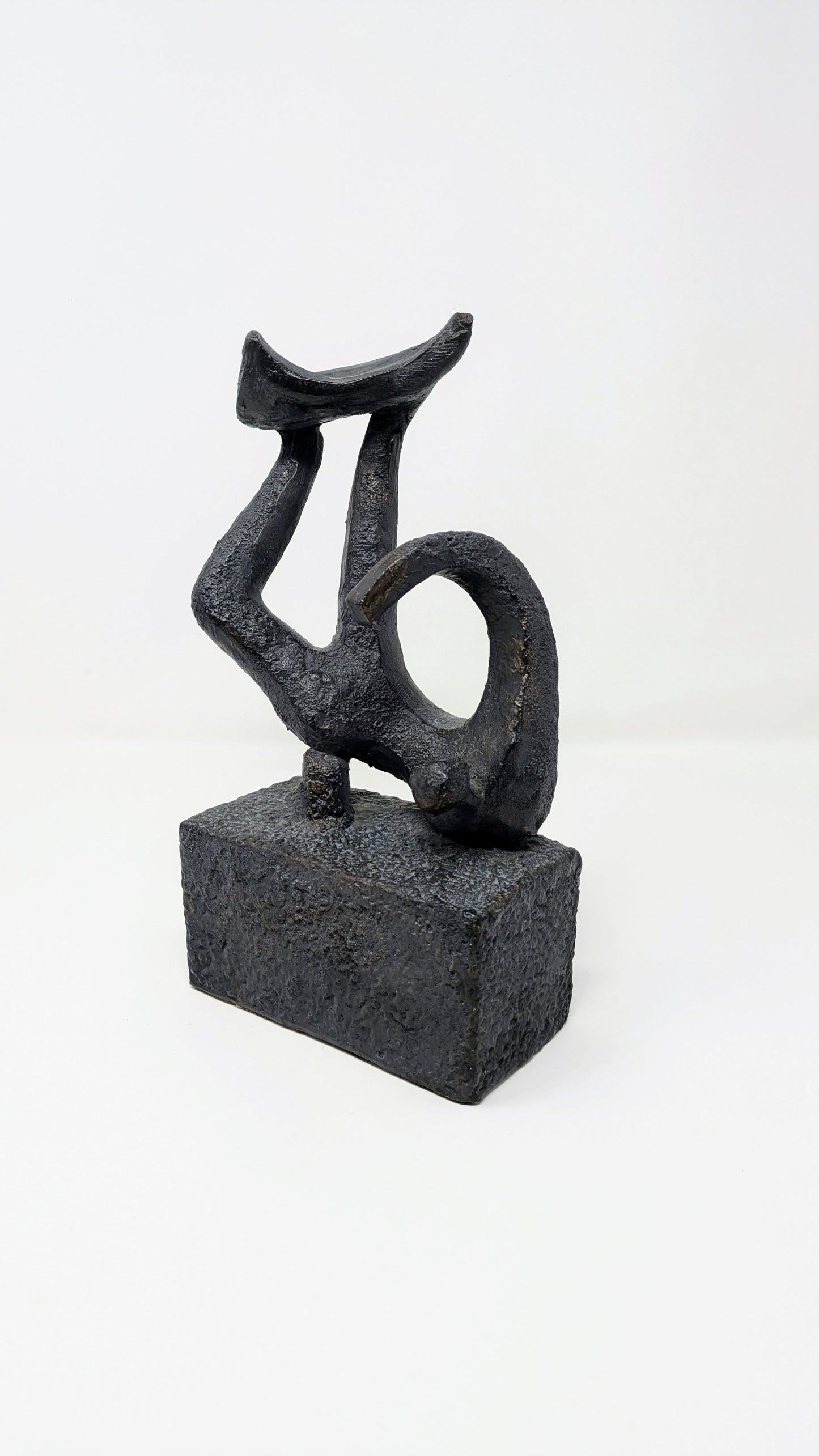 Unique Abstract Surfer Art Sculpture