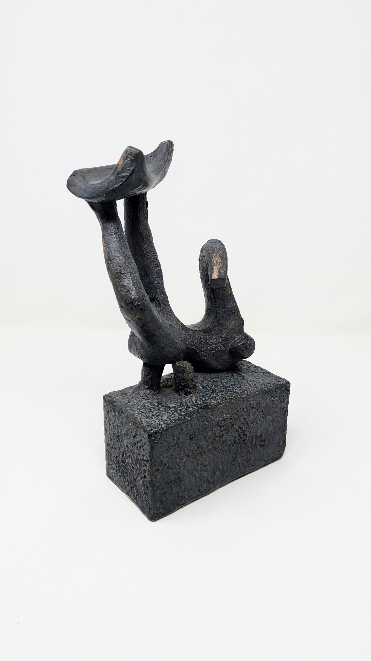 Unique Abstract Surfer Art Sculpture