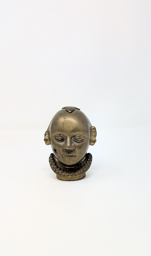 Antique Brass Gowri/Gauri Goddess Bust