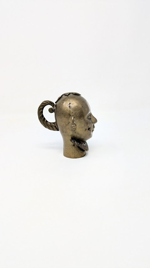 Antique Brass Gowri/Gauri Goddess Bust